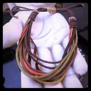 Jewelry - FREE w any Purchase! Leatherish pull bracelet Jewelry - FREE w any Purchase! Leatherish pull bracelet